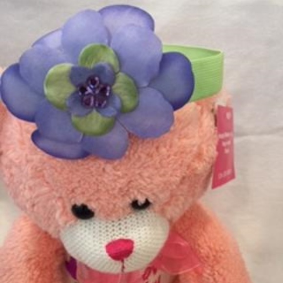 PURPLE AND GREEN 3D FLOWER PETALS HEADBAND - Picture 7 of 7